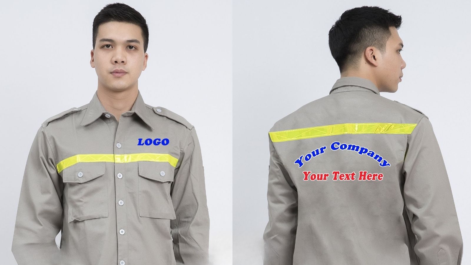 Mẫu thiết kế đồng phục công nhân bền bỉ, form dáng chuẩn do DeCharme sản xuất