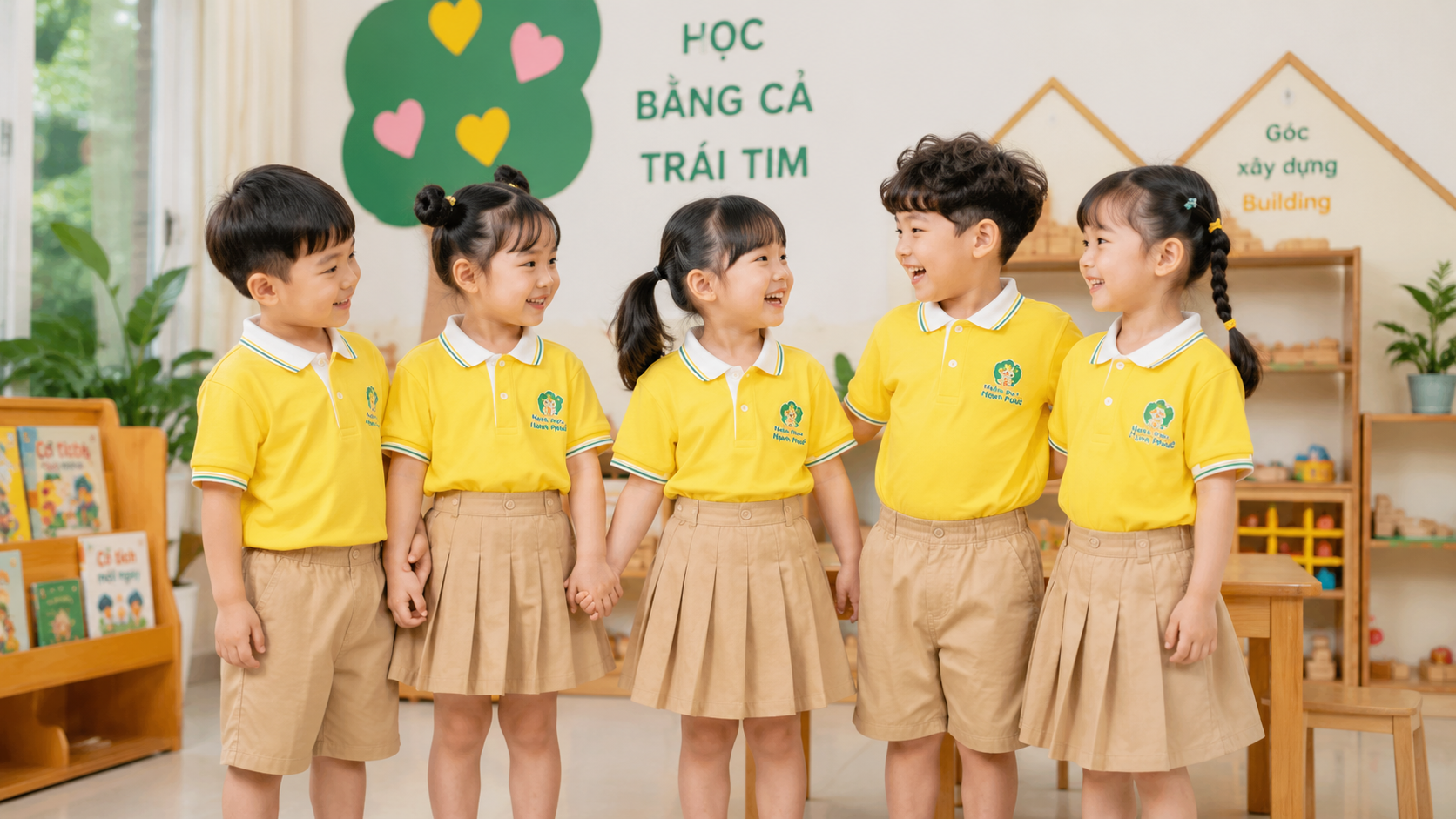 Các mẫu đồng phục mầm non đẹp hot trend năm 2026 với thiết kế đáng yêu an toàn cho bé