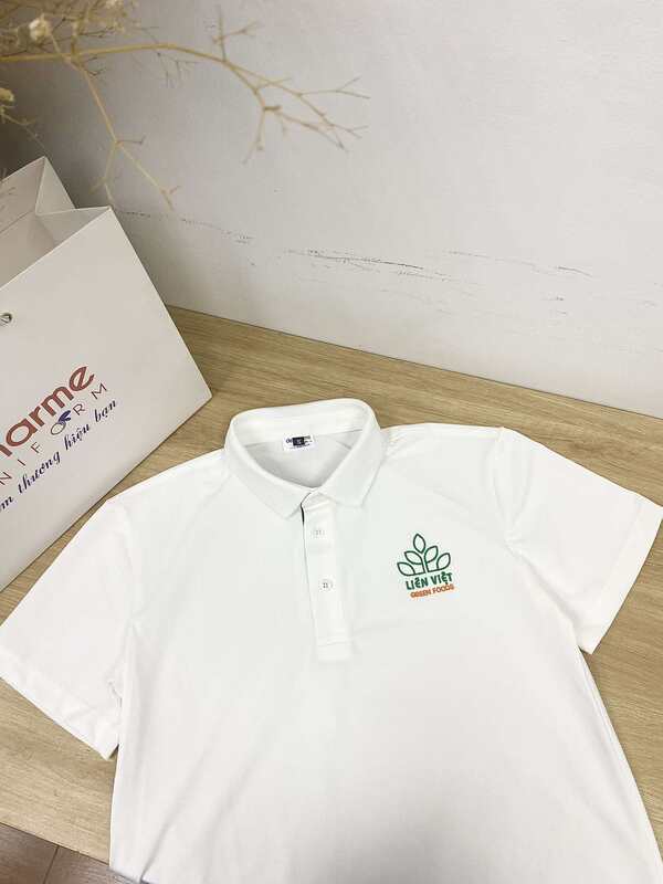 May áo polo đồng phục Công ty Liên Việt Xanh