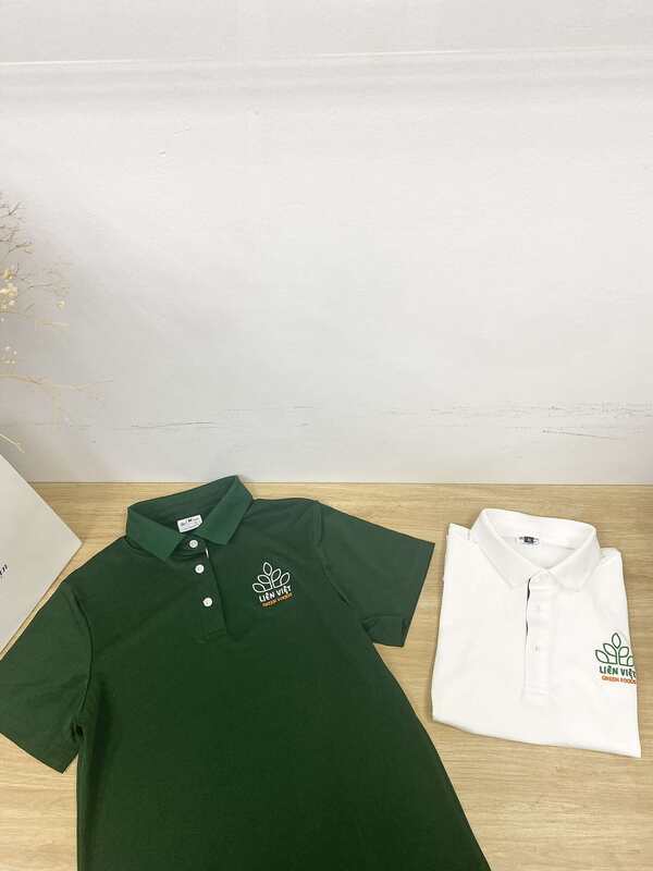 May áo polo đồng phục Công ty Liên Việt Xanh