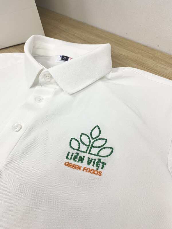 May áo polo đồng phục Công ty Liên Việt Xanh