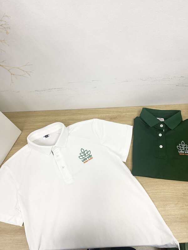 May áo polo đồng phục Công ty Liên Việt Xanh