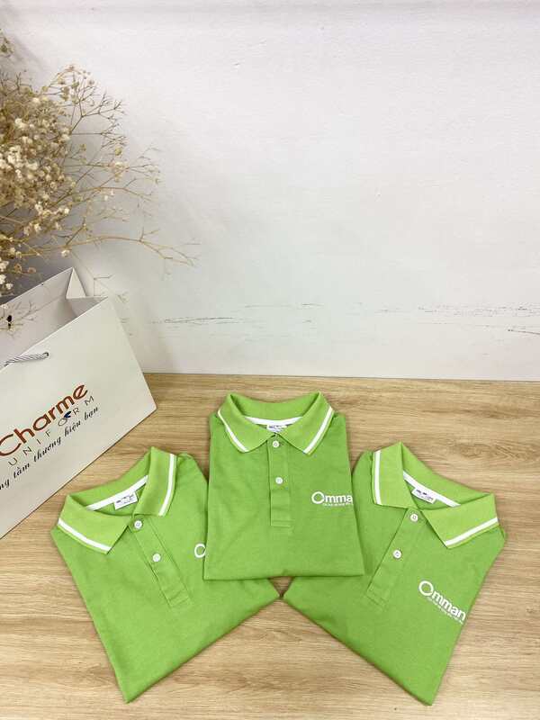 May Áo Đồng Phục Polo Cho Công Ty Sữa Thực Vật Ommani