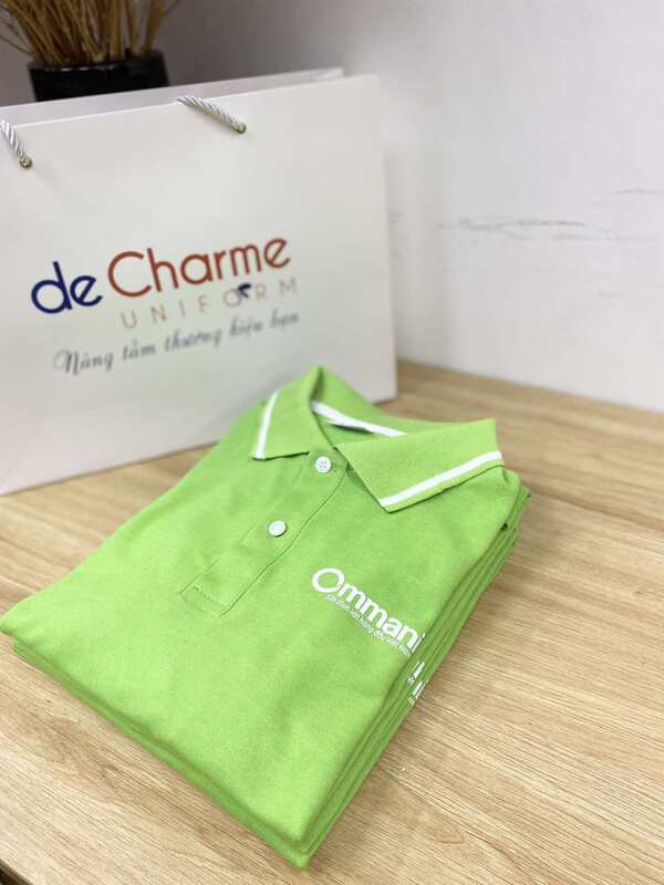 May Áo Đồng Phục Polo Cho Công Ty Sữa Thực Vật Ommani