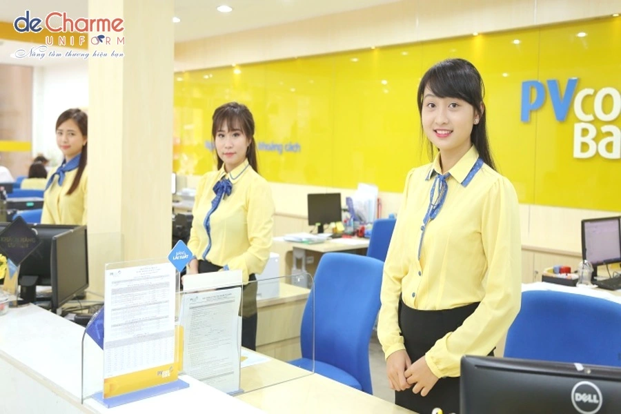 Mẫu đồng phục ngân hàng PVcombank