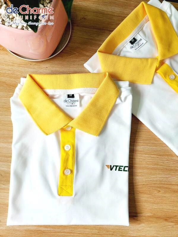 Vải cotton may áo đồng phục polo công ty