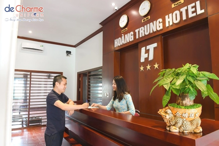 Đồng phục lễ tân nhà hàng khách sạn