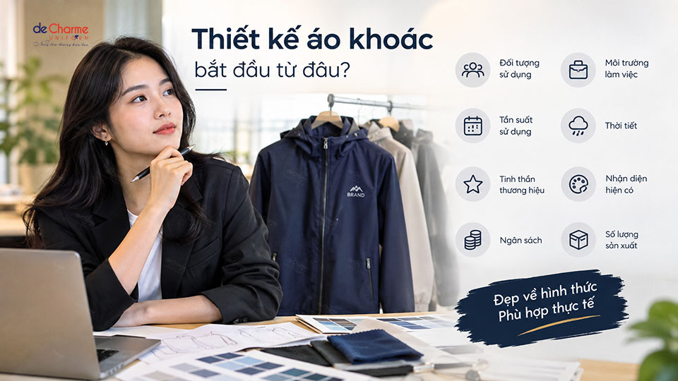 Thiết kế áo khoác bắt đầu từ đâu