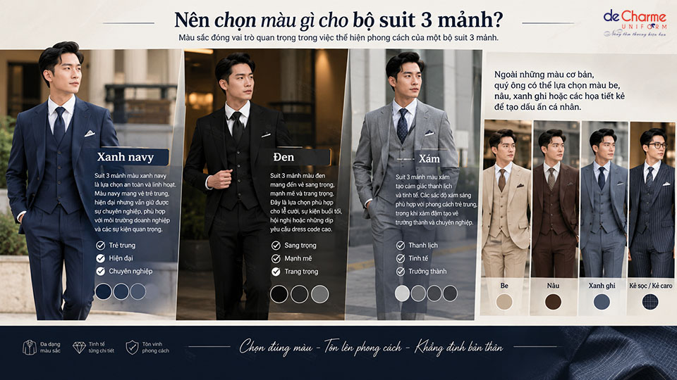 Những mầu sắc được lựa chọn nhiều nhất