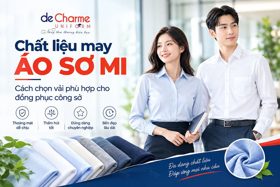 lựa chọn chất liệu phù hợp để may áo sơ mi