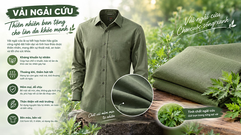 vải ngải cứu mang đến sự thoải mái, và tốt cho sức khỏe