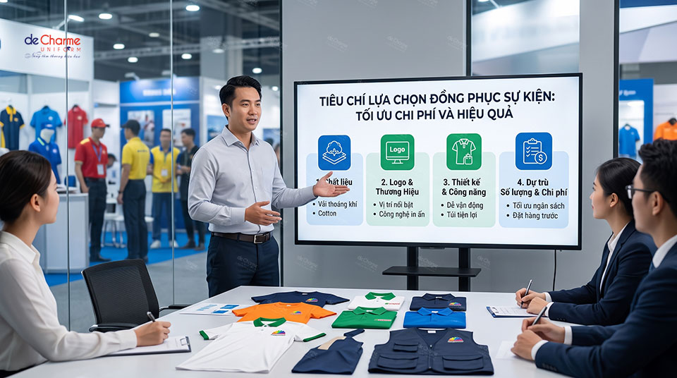 Tiêu chí lựa chọn đồng phục sự kiện thương hiệu