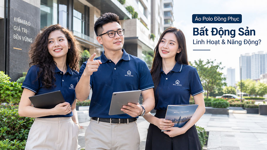 Áo Polo Đồng Phục Bất Động Sản – Linh Hoạt & Năng Động