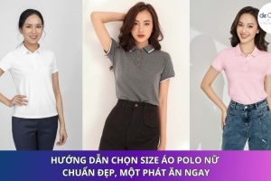 Hướng dẫn chọn size áo polo nữ chuẩn đẹp, một phát ăn ngay